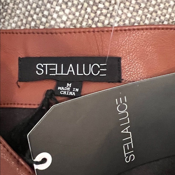 NWT faux leather pants - Picture 3 of 3